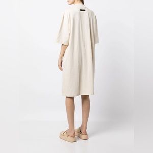 Fear of God ESSENTIALS WOMENS TEE DRESS, S, Egg Shell